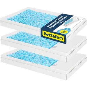PetSafe ScoopFree Disposable Crystal Cat Litter Tray - Easy Cleaning Box - Refill Tray for Electric Litter Box - Fresh Scent - 4.3 lb Bags - 3 Pack