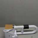 Vaunn Medical Adjustable Bathtub Safety Rail Shower Grab Bar Handle, Stainless Steel, White