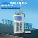 Portable Air Conditioners, Powerful Evaporative Air Cooler, 3-in-1 Personal AC Fan with Humidifier, 1500ML Tank, 3 Speeds & 2 Mist Modes, Remote, USB-C Cooling for Bedroom Office Camping