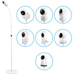 VOMENC Universal Adjustable Floor Stand Holder Mount for VTech VM5463/ VM350/ VM320/ RM5764HD/ RM5864HD/ RM7764HD/ RM7764-2HD/ VM5254/ Advanced HQ Max / VM923/ 924/ VM819/ VM3252 RM7754HD/ RM5754/ RM5854（White）