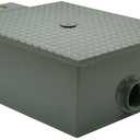 Zurn GT2701-20-3NH Lo-Profile Steel Grease Interceptor 20 GPM, 3 Inch No Hub Inlet/Outlet,Grey