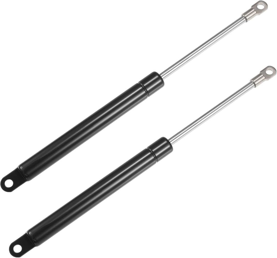 X AUTOHAUX 2 Pcs 10 Inch 30Ib/134N Black Lift Supports Struts Shocks Gas Spring Universal for RV Car Truck Boat Window Cabinet Door Cover Lids