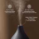 InnoGear Oil Diffuser, 150ML Ceramic Diffuser for Essential Oils Handcrafted Aromatherapy Diffuser Mother's Gift Ultrasonic Cool Mist Humidifier with 2 Mist Modes Waterless Auto Off for Home, Black
