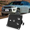 No Drill Front License Frame Compatible with Jeep Grand Cherokee L 2021-2024 Anti-Theft License Plate Grille Mount Holder Car Tag Covers Rust-Proof, Rattle-Proof Car Accessories
