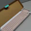 Logitech MK470 Slim Wireless Keyboard and Mouse Combo - Modern Compact Layout, Ultra Quiet, 2.4 GHz USB Receiver, Plug n' Play Connectivity, Compatible with Windows - Rose