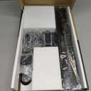 Universal Swivel TV /Table Top TV Stand for 19 to 43 inch TVs with 90 Degree Swivel, 4 Level Height Adjustable, Heavy Duty Tempered Glass Base, Holds up to 99LBS HT02B-001