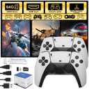 M15 Handheld Game Console,4K HDMI Retro Gaming Console with 40,000+ Games & 23 Emulators and Dual 2.4G Wireless Controllers,Plug and Play Video Gaming Stick,Compatible with TV, PC, Projector (64G)