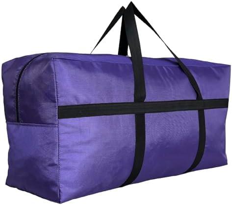 DoYiKe Extra Large Storage Duffle Bag with Zippers and Handles, Big Foldable Duffle Bag for Travel