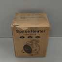 Greenhouse Heater with Remote, 1500W Outdoor Patio Heater with Digital Thermostat, Garage heater 24-Hour Timer for 3S Fast Heating, 3 Modes Adjustment, PTC Overheat Protection for Grow Ten