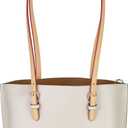 ALLZEDREAM Microfiber Leather Purse Strap Replacement Tote Bag Handbag Shoulder Handles 2 Pcs, Apricot, 1.5cm
