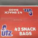UTZ Crispy Potato Chips Made from Fresh Potatoes, Crunchy Individual Snacks to Go, Cholesterol, Trans-Fat & Gluten Free, Salt & Vinegar, 60 Oz, Pack of 42 BBD: 07-06-26
