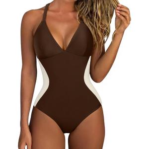 SUUKSESS Women Slimming Tummy Control One Piece Swimsuit Sexy Bathing Suit (XXL)