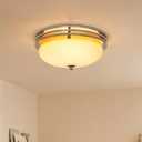 Mid Century Glass Ceiling Light Fixtures, Round Ceiling Lamp