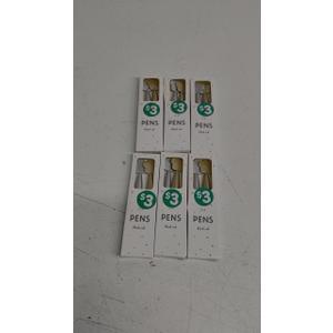 Seasonal Celebrations Pens, Black ink, 2 Count, 6 Packs
