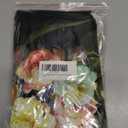 Vibrant Multicolor Roses & Violets on Black Throw Pillow Cover, 18x18 Inch Decorative Cushion Case Farmhouse Home Decor for Sofa Living Room Couch Bed