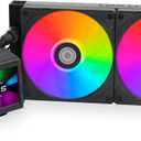 Lian Li Galahad II LCD 280 - AIO- Asetek 8.5th Gen - 2.88” IPS LCD Screen Liquid Cooler- Pre-Installed ARGB Daisy-chainable Fans or UNI Fan SL-INF Fans - LGA1700/ 115X/ 1200(GA2ALCD28B.US)