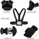 Action Camera Accessories Head Strap Mount Chest Harness Compatible with AKASO EK7000 Brave 4 Brave 7 LE V50X Native/GoPro HERO 13 12 11 10 9 8 7 6 5/VEMONT/Dragon Touch/ODDV/HLS/Apexcam/REMALI