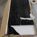 FTZxHKLX Modern 4 Drawer Dresser for Bedroom, Tall Bedroom Dresser with Large Drawer & Rose Gold Handles, Wooden Storage Organizer Cabinet Chest of Drawer for Closet, Living Room, Hallway, Black