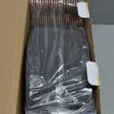 IEOKE Velvet Hangers 50 Pack: Felt Clothes Hangers Heavy Duty Shirt Sweater Hangers No Shoulder Bump Non Slip Slim Thin Coat Hangers for Closet - Black Grey