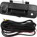 Dasbecan Tailgate Handle Backup Rear View Camera Compatible with 2007-2013 Toyota Tundra Waterproof with Key-Hole Reverse Parking Assist Back up Camera Assembly Replace#69090-0C051 720P