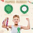 12 Pieces Blank Award Ribbon Prize 1st Place Rosette Medal Winner Victory Recognition Participation Ribbon for Competition Sport Event School Contest(Green)