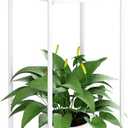 OVICAR Plant Stand Indoor Outdoor - Metal Flower Pot Holder Table Tall Potted Rack Organizer Rustproof Plant Display Shelf For Home Garden Patio Balcony Office Living Room Bathroom Corner (White)