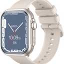 RUXINGX Smart Watch for Women Men: 30-Day Battery Life Smartwatch with SpO2 Blood Oxygen/Heart Rate Monitor, Sleep Tracking, Bluetooth Calls for iPhone Android, 120+ Sports Modes, IP68, Gray