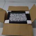 Ydocabinit Wall Mount Mailbox, Large Capacity Mailbox for House Outside with Flag Kit Galvanized Steel Rust-Proof Metal Post Drop Box, 15.74"×9.84"×4.33" Flower Hollowed Wooden Patterned Metal Sheet