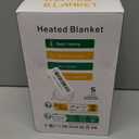 Heated Blanket Heated Throw, Electric Blanket 50"x60" Heating Blanket with 8 Hours Auto Off 10 Fast Heating Levels Machine Washable Sherpa Heated Blanket with Overheating Protection (Gray)