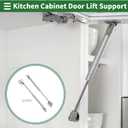 Motoforti Universal Lift Supports Struts Gas Spring 12inch/285mm 13Ib/ 60N/ 6kg Carbon Steel Silver Tone 2 Set