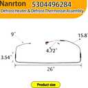 5304496284, 297348700 Defrost Heater & Defrost Thermostat Assembly, Commercial refrigerators and freezers and replacement parts and fittings therefor