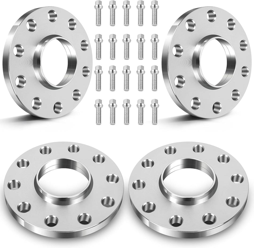ECCPP 4PCS 15mm Wheel Spacers 5 Lug 5x130mm to 5x130mm 71.6mm fits for 2003-2016 for Cayenne for Boxster for Cayman for Panamera 1999-2015 for 911 with 14x1.5 Studs
