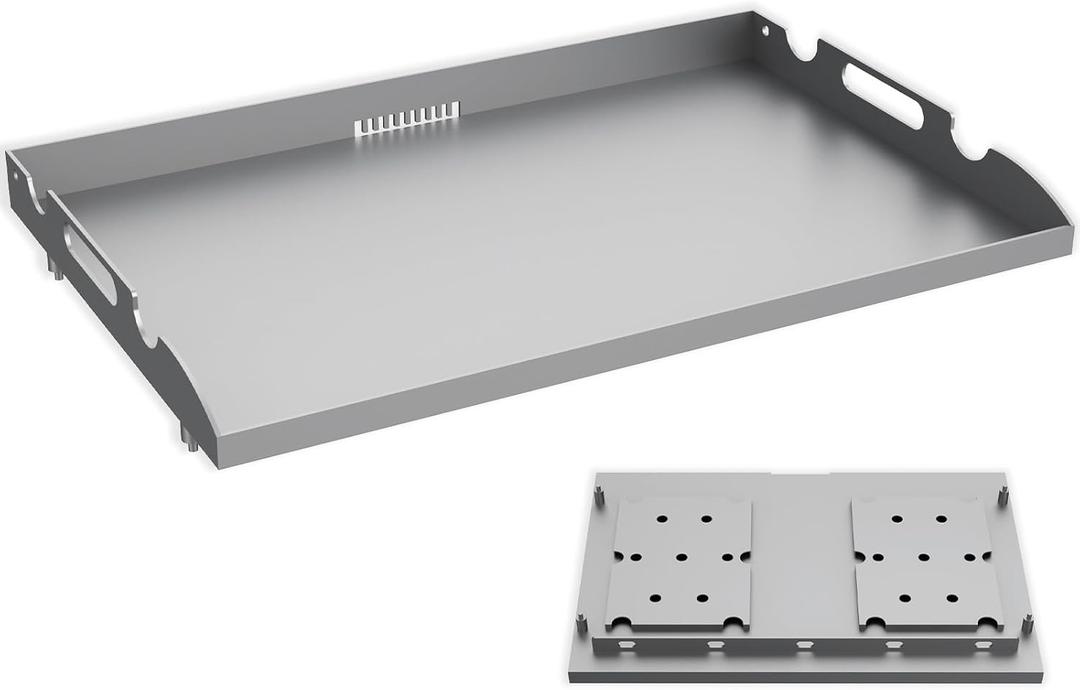 Flat Top Tabletop Griddle Replacement Top for Blackstone 22" Flat Top Grill 1666 1895 2203 2304, Griddle Top Replacement Parts for 22 Inch Blackstone with Rear Grease System & Handy Handle