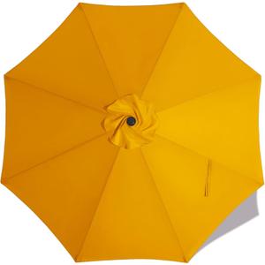 MASTERCANOPY Patio Umbrella 9 ft Replacement Canopy for 8 Ribs-Gold Canopy Only