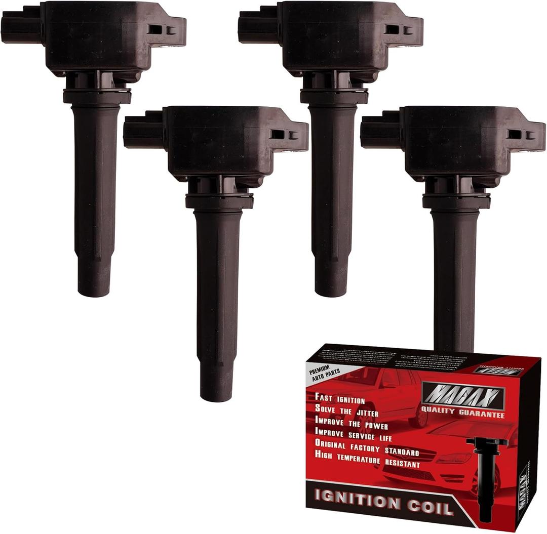 Set of 4 Ignition Coils UF656 PE2018100 Compatible with 2012-2018 Mazda 3, 2014-2017 Mazda 6, 2016-2018 Mazda CX-3, CX-9, CX-5 2.0L 2.5L L4 - Replaces H6T61271 GN10625 E1156 5C1894 C1837