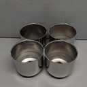 4Pcs 4.25in Trailer Wheel Center Caps Push Through 4.25" Top 3.62" Removable Hub Cap for Truck SUV RV Wheel Rim (4, Chrome, 4.25" OD 3.62" H)