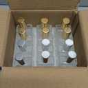 Foraineam 12 Pack 1 oz / 30ml Clear Glass Perfume Bottle, Refillable Empty Fine Mist Atomizer Spray Bottles, Portable Square Perfume Atomizer Bottles for Fragrance, Lotion, Essential Oil