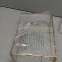 10.8 Glass Jewelry Box Gold Card Box with Hinged Lid, Gold Keepsake Box for Storage Wedding Card, Trinkets, Photo and More, Cute Glass Box for Women and Girl,Vintage (Large, Glod / Transparent)