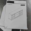 YITAHOME Farmhouse TV Stand for 65 Inch Television Stand, Entertainment Center with Storage Cabinets and Sliding Barn Doors, Rustic Media TV Console Table for Living Room, Grey White/Grey Wash