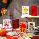 36 Set Red Ribbon Week Say No to Drugs Awareness Little Boo Notepad 0.7mm Mechanical Pencils Drug Free Event Business Charity Party Favor Anti-drug Supplies for Teen School Student