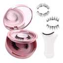 FADLASH 2 Pair Magnetic Eyelashes with Applicator Reusable Magnetic Lashes Wispy Lashes No Glue Needed False Eyelash Natural Look (A02, Packaging May Vary)