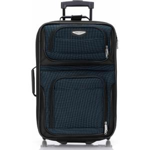 Travel Select Amsterdam Softside Expandable Luggage with Rolling Wheels, Navy, 21-Inch Carry-on