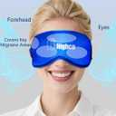 2PCS Cooling Eye Mask and Neck Ice Wrap,Cold Gel Eye Ice Pack for Sleep,Cooling Mask for Eyes,Reusable Ice Eye Patch Cold Compress for Puffy Eyes,Headache,Dark Circles,Migraines Relief,Blue