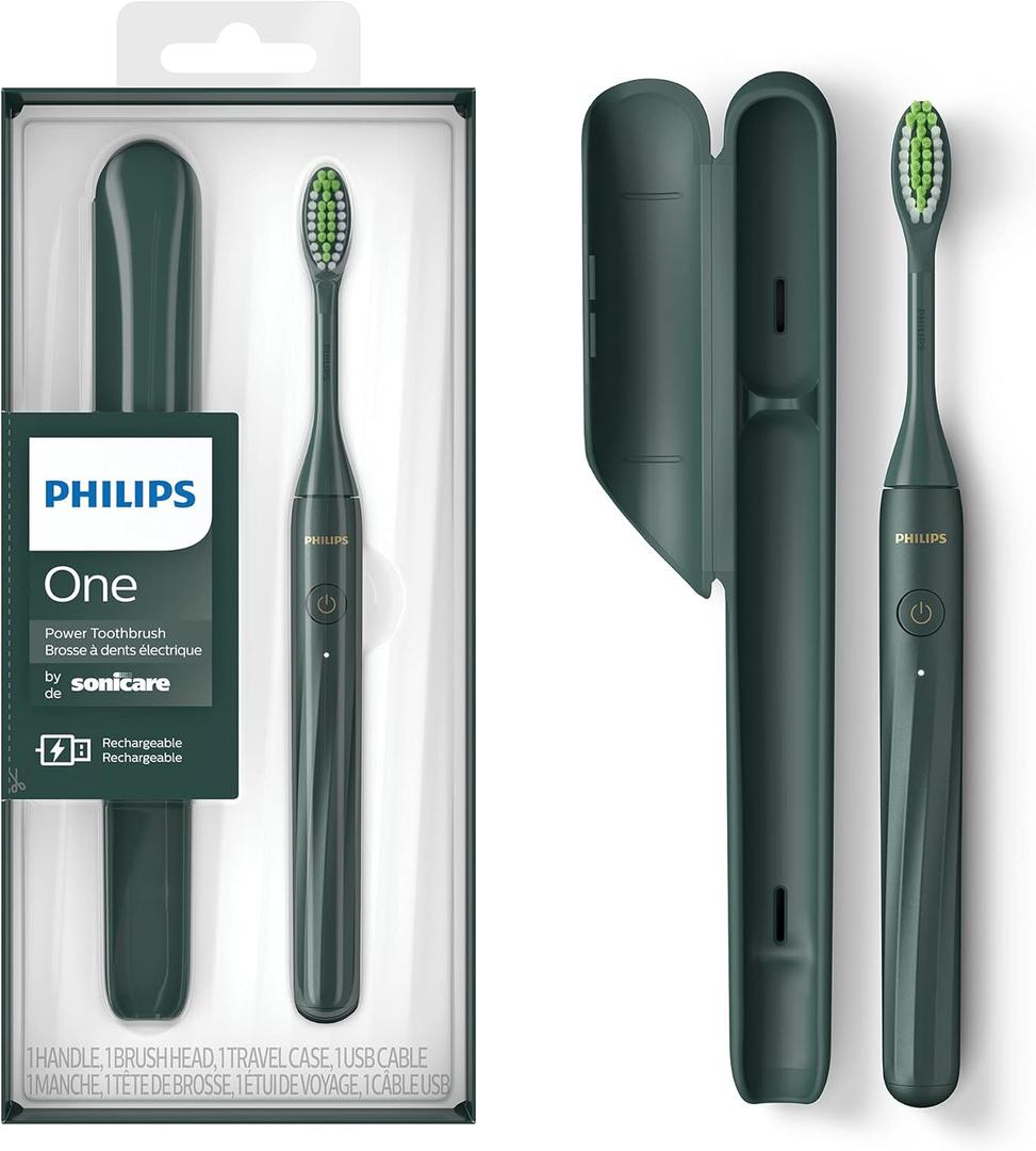 Philips Sonicare One by Sonicare Rechargeable Toothbrush, Sage, HY1200/28
