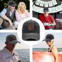 3 x 2025 Retirement Gifts Funny Retired Gifts for Men/Women,Retired Hats Retirement Trucker Hat Mesh Leather Baseball Cap (Black)