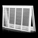 20x16 Return Air Grille [Duct Opening Size],Return Air Vent Cover for Wall Or Ceiling,Steel Return Air Filter Grilles Removable Face/Door for 1 Inch Filters (20"Wx16"H[Duct Opening])
