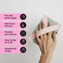 2 x Strapsicle Hand Strap for Kindle Accessories Comfy Silicone Grip Alternative to Case or Cover Fits Basic 11th/12th Gen & 2022 Kobo NIA - Small - Caramel