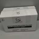 2 Pack Large Half Moon Bolster Pillow for Legs, Knees, Lower Back and Head (2 Pack) Lumbar Support Pillow for Bed, Sleeping | Semi Roll for Ankle and Foot Comfort - Machine Washable Cover, Grey