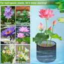 EBaokuup 4 Pcs Aquatic Pond Planting Bags-7.1" H x 7.2" Dia Reusable Mesh Water Garden Pond Plant Pot-Breathable Black Round Lily Plant Pots for Pond Bog Plant Garden Terrestrial Plant