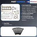 1.4 Engine Overhaul Rebuild Kit Timing Chain Kit For Buick Chevy 1.4L 11-21